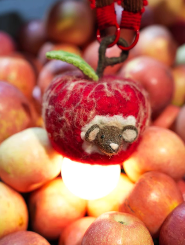 Greedy Mouse Felt Hanging Night Light Sleep Lamp Bedroom Decor