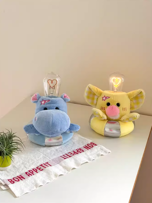 Elephant Bedside Table Lamp Ambient Night Light for Bedroom and Living Room