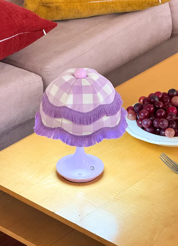 Tassel Parasol Style Bedside Table Lamp Rechargeable Ambient Night Light