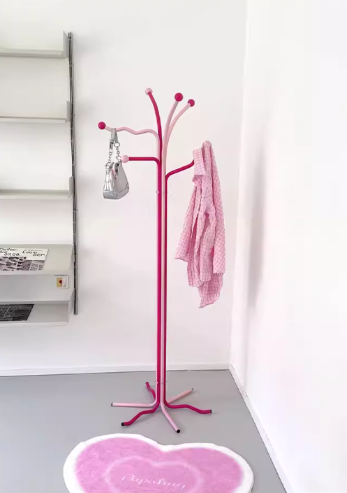 Freestanding Coat Rack Clothes and Bag Storage Stand for Entryway Bedroom