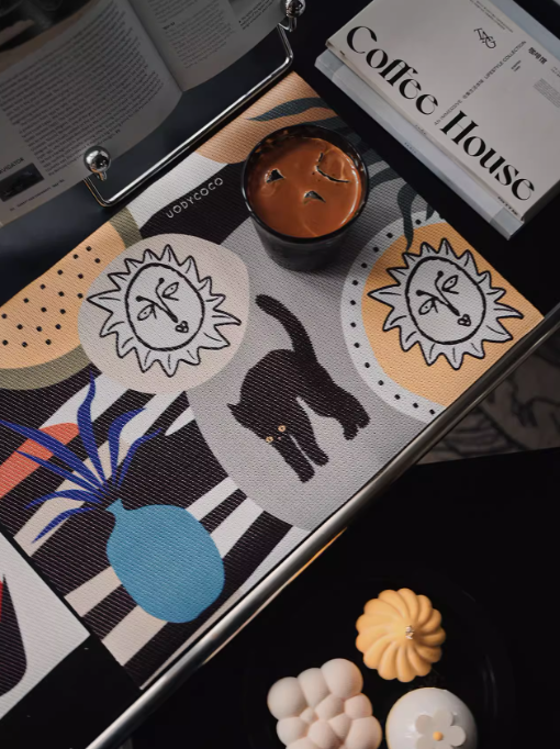 Rolling Sun Minimalist Anti Slip Dining Table Placemat